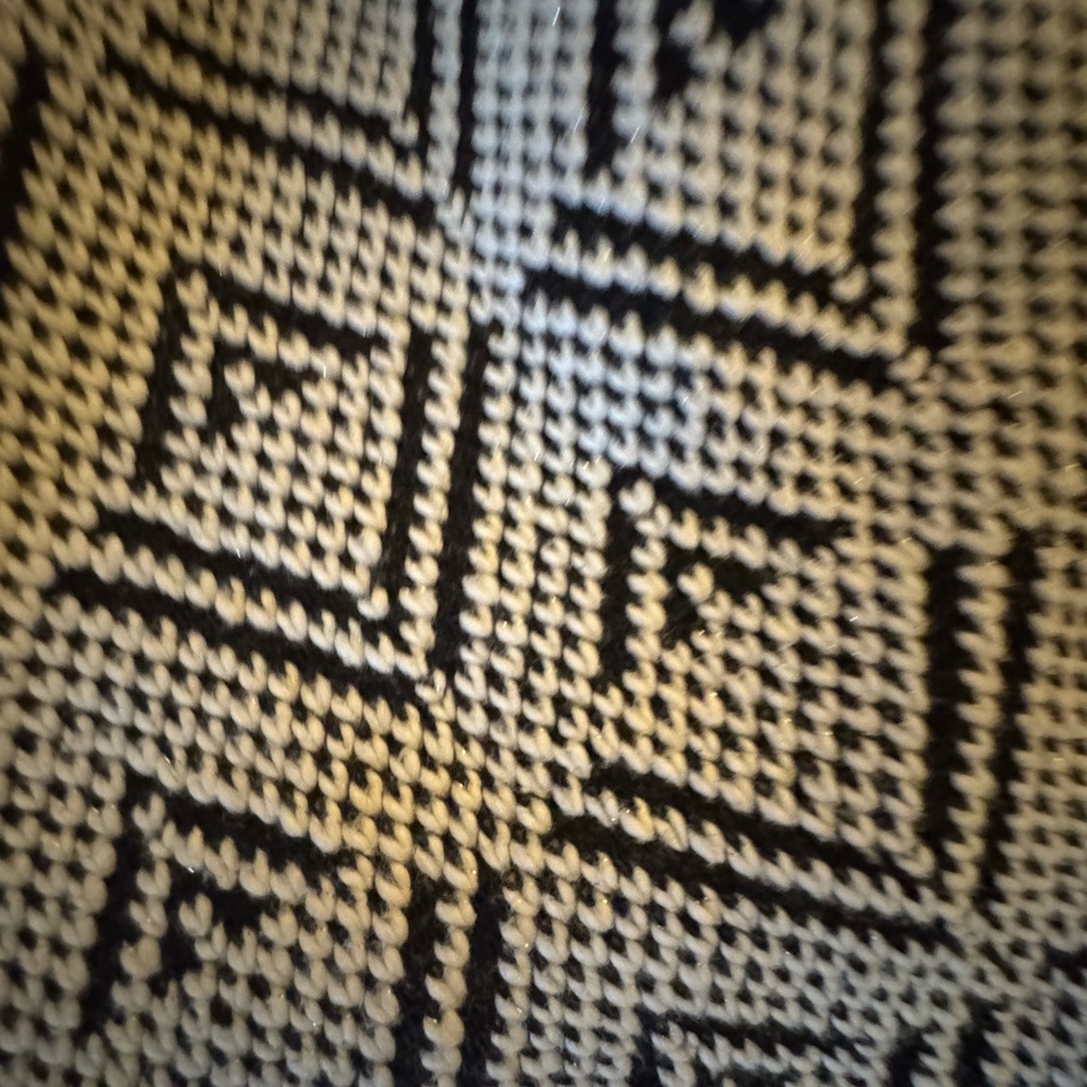 Ruby Rd. Black and White Patterned Cardigan - Picture 2 of 4